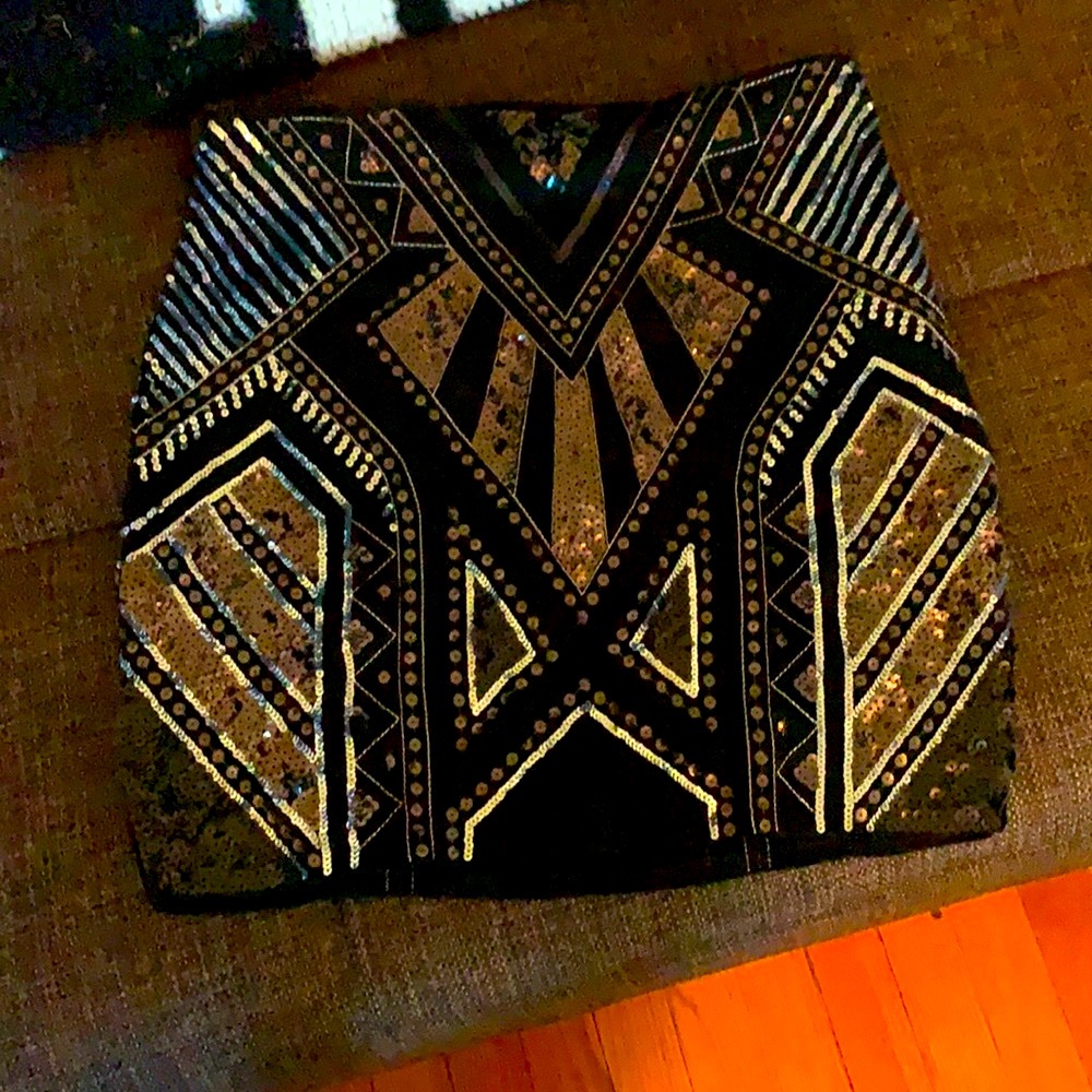 Express Sequin Skirt